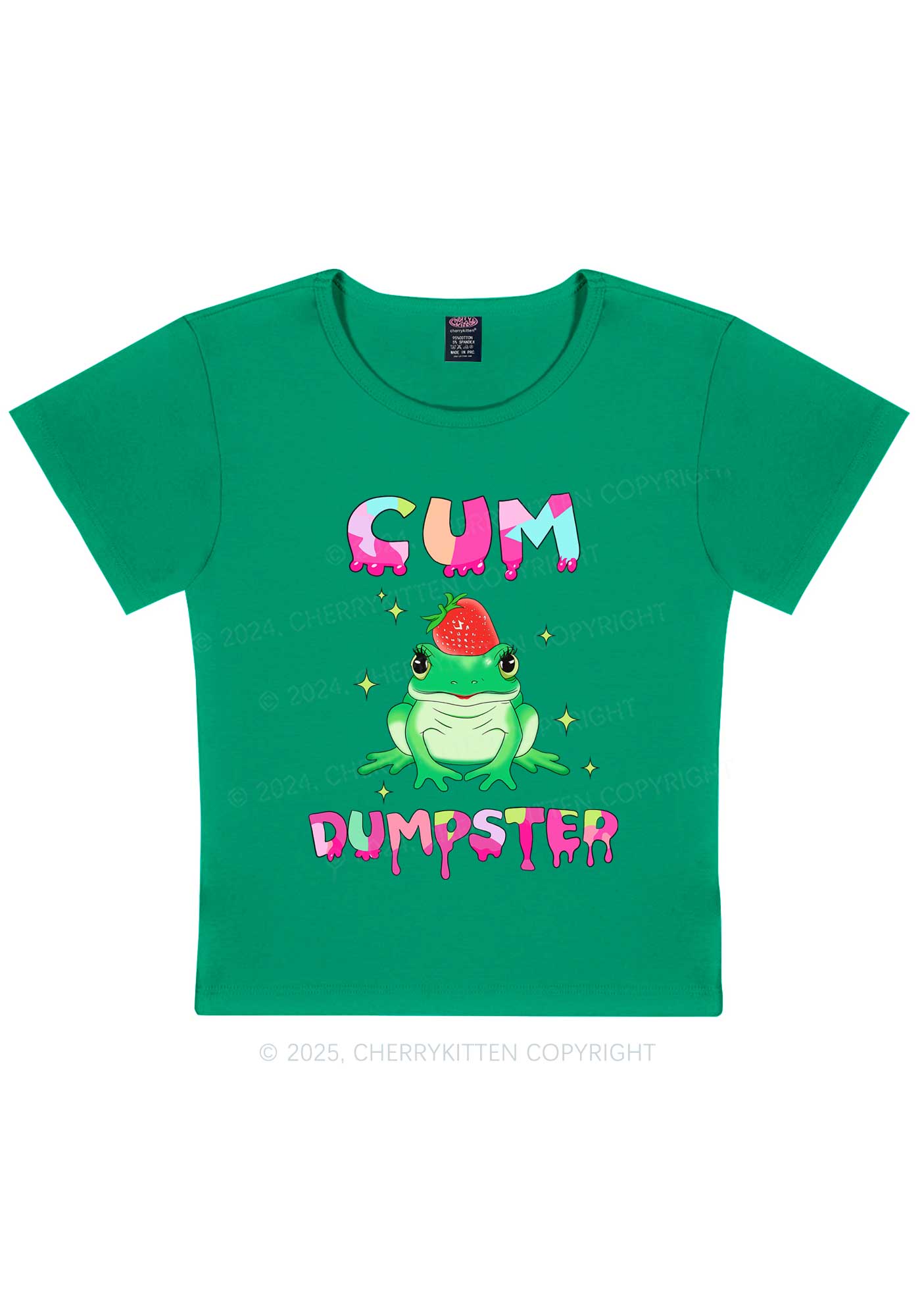 Frog Cxm Dumpster Y2K Baby Tee Cherrykitten