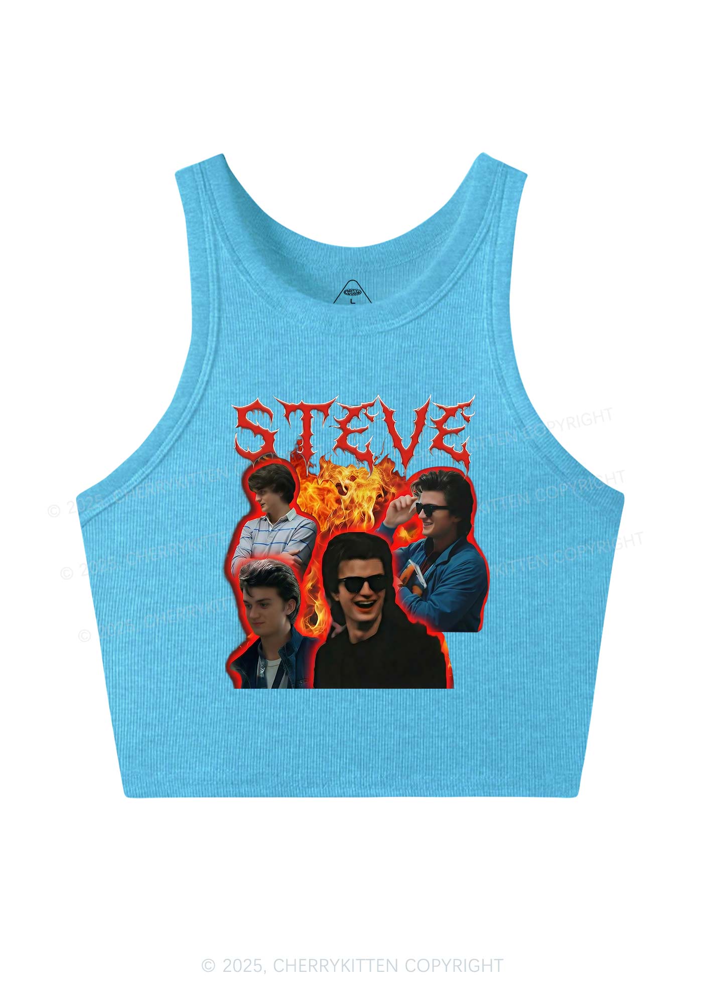 SH Flame Vibe Y2K Crop Tank Top Cherrykitten