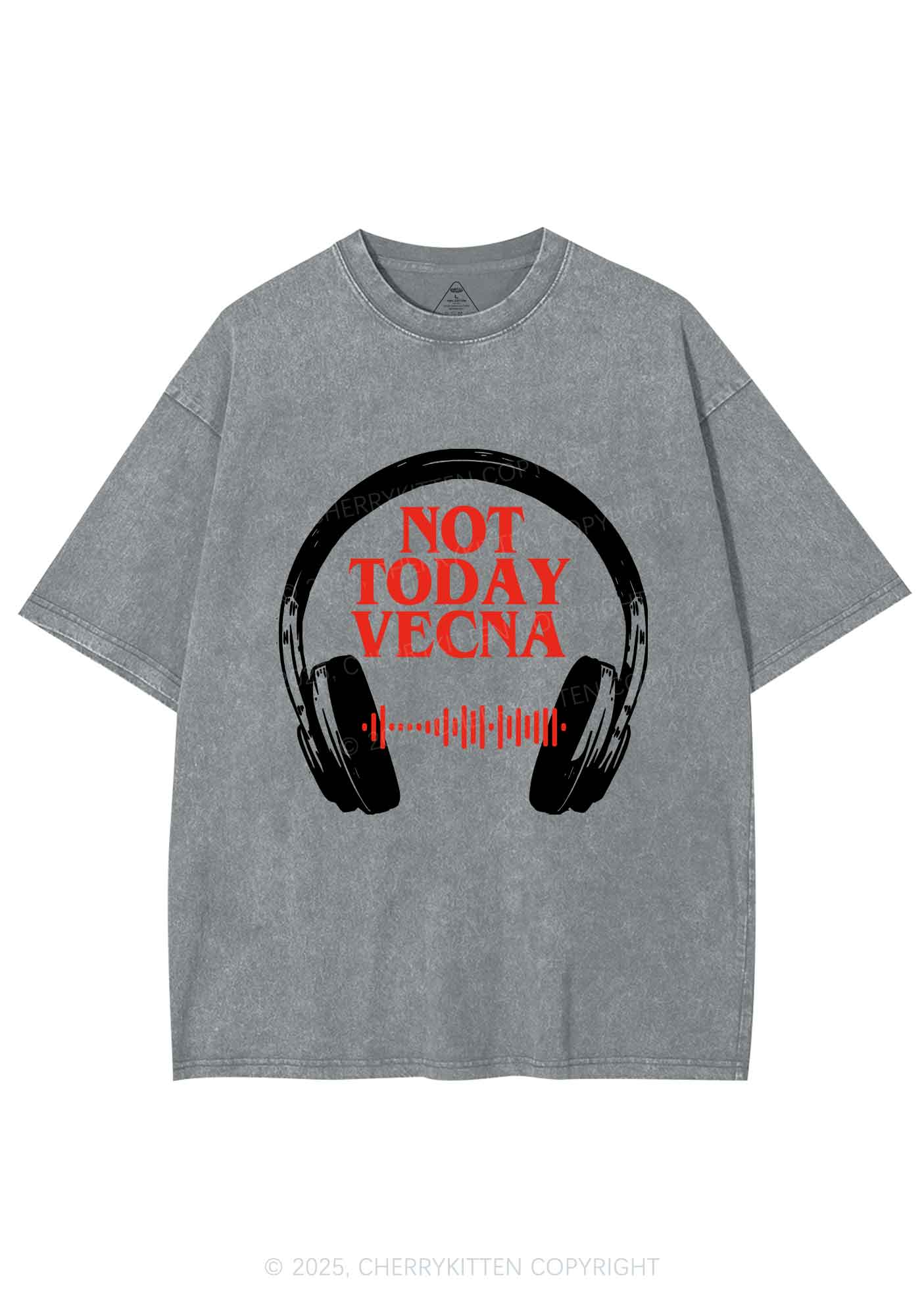 Custom Spotify Code Not Today Y2K Shirts Washed Tee Cherrykitten