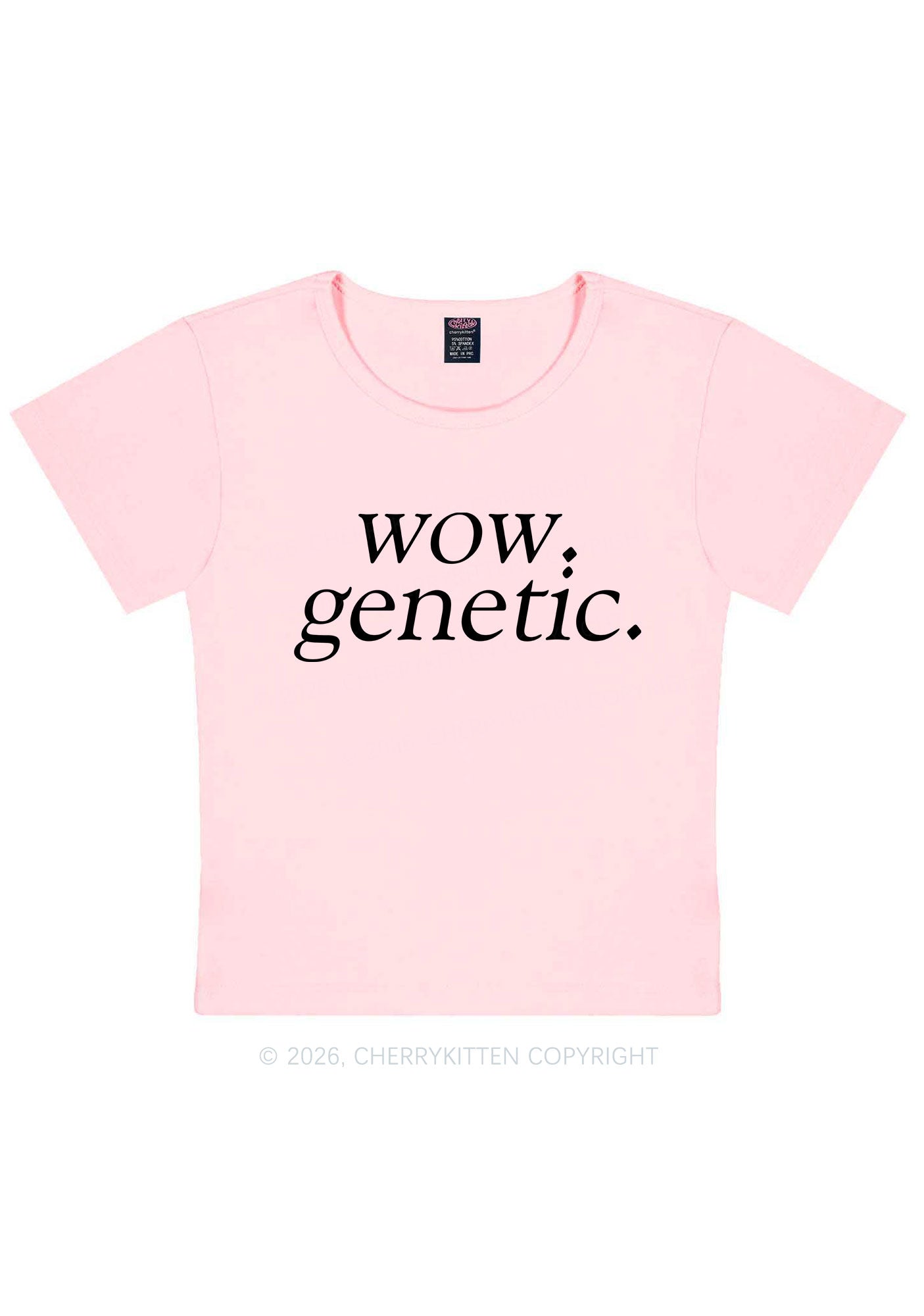 Wow Genetic HR Y2K Baby Tee Cherrykitten
