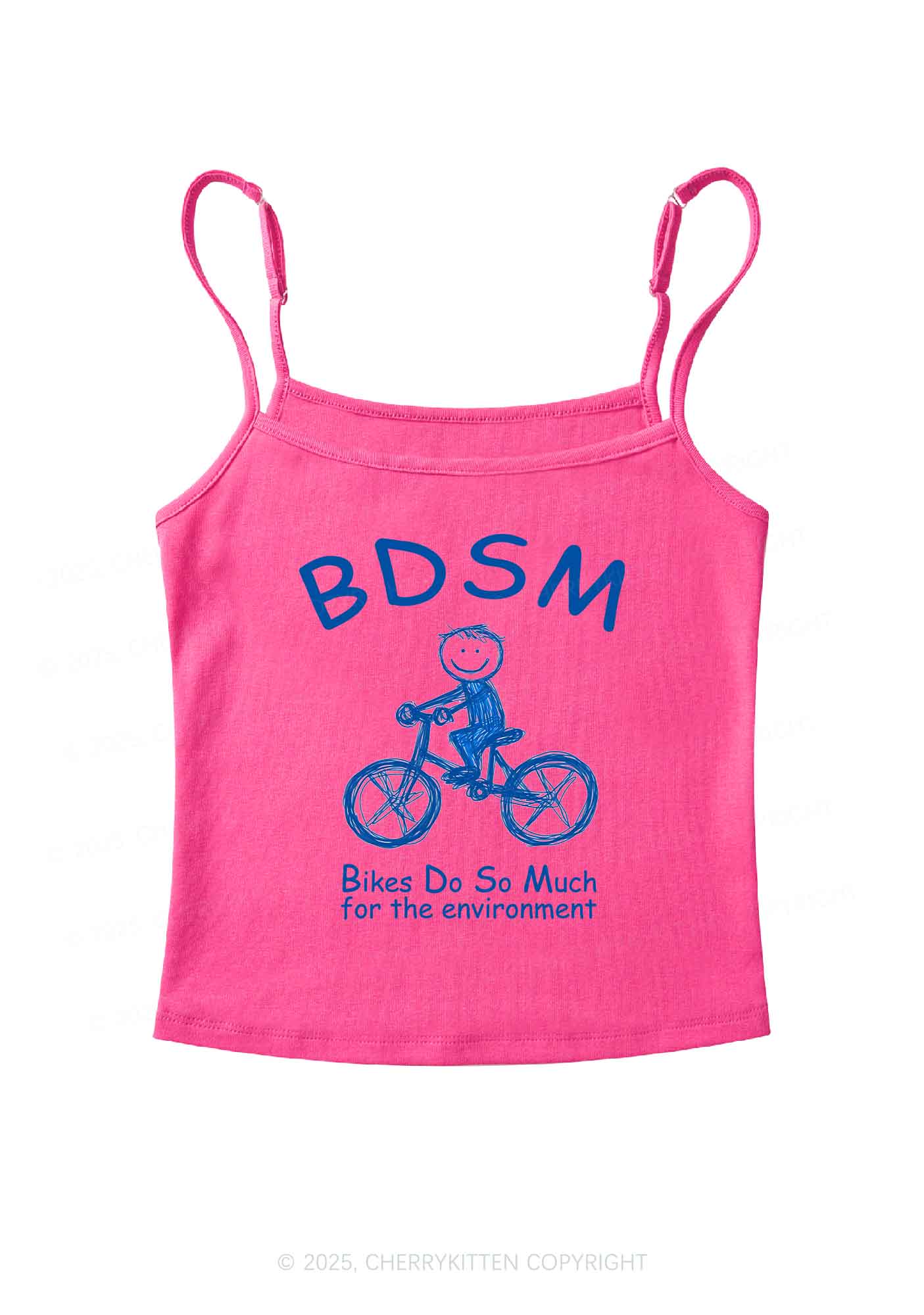 Bikes Do Much Environment Y2K Spaghetti Strap Cami Cherrykitten