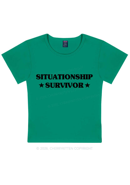 Situationship Survivor Y2K Baby Tee Cherrykitten