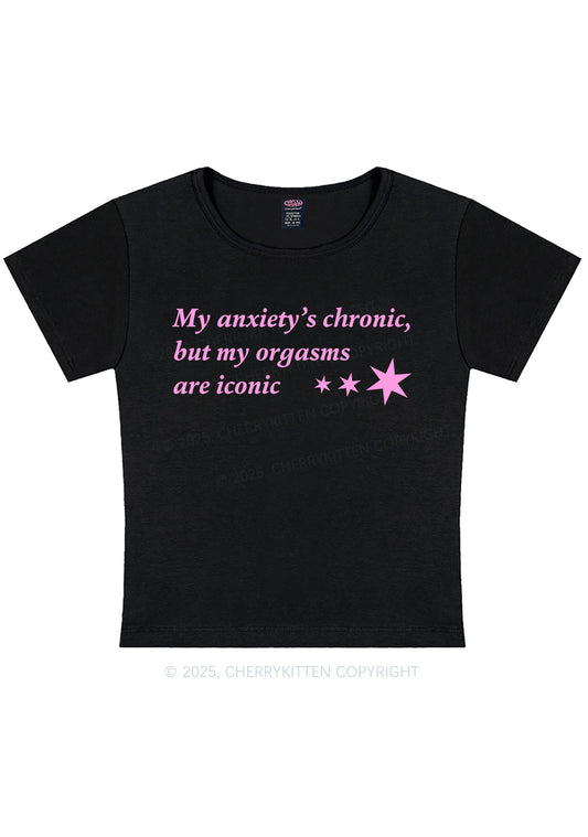 Anxiety Chronic Y2K Baby Tee Cherrykitten
