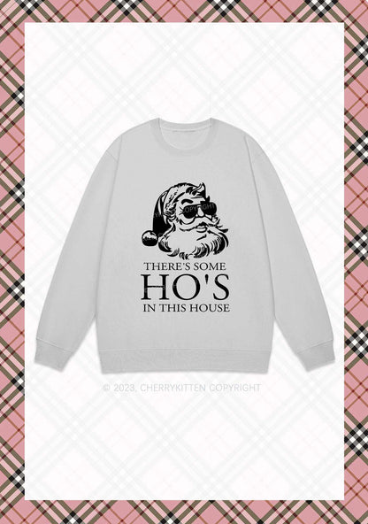 There's Some HO'S In This House Christmas Y2K Sweatshirt Cherrykitten