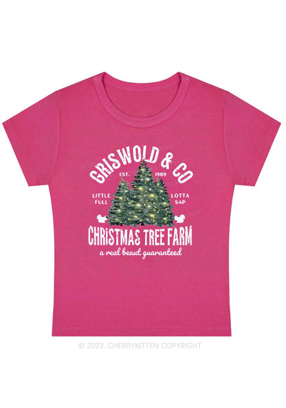 Christmas Tree Farm Baby Tee Cherrykitten