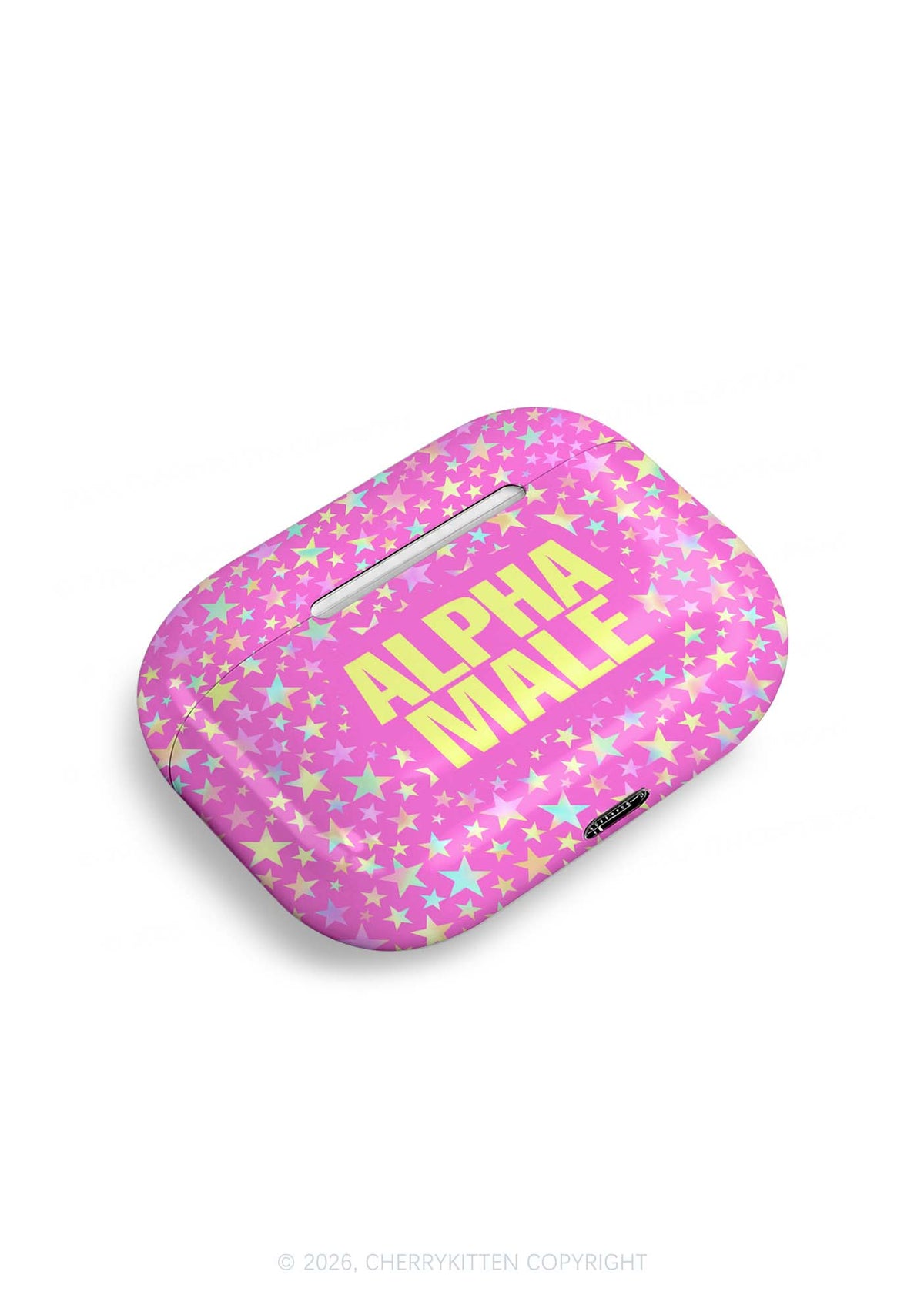 Hot Pink Alpha Male Pride Y2K Earphone Case Cherrykitten