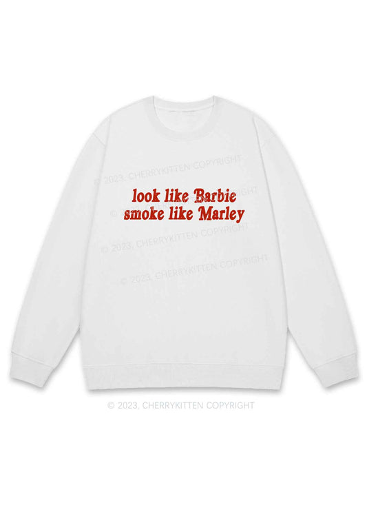 Smoke Like Marley Y2K Sweatshirt Cherrykitten