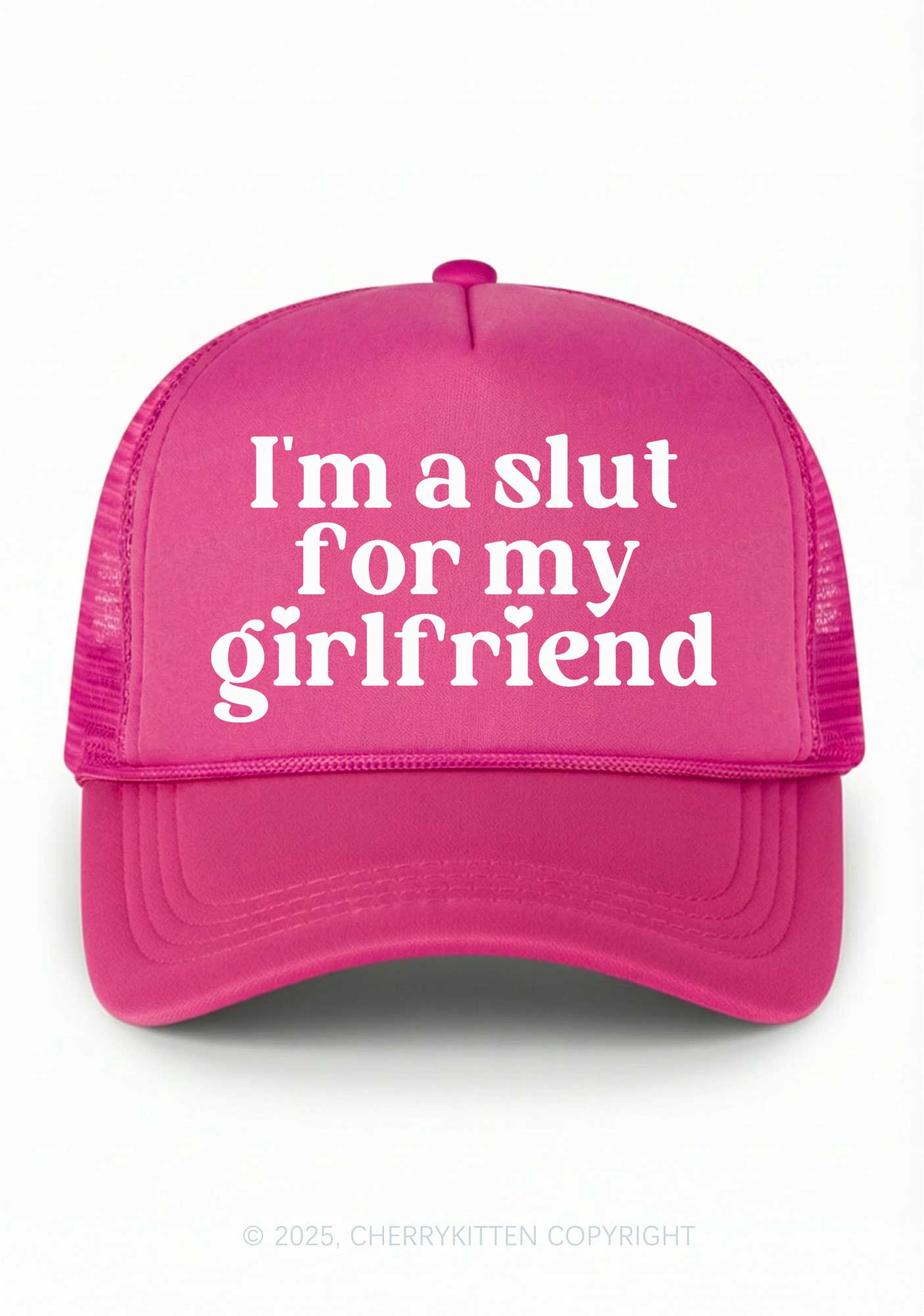 Slxt For My BF Valentine's Day Y2K Trucker Hat Cherrykitten