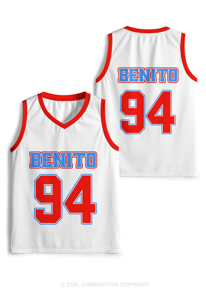Red Blue Stripe Bunny Y2K Sport Jersey Tank Cherrykitten