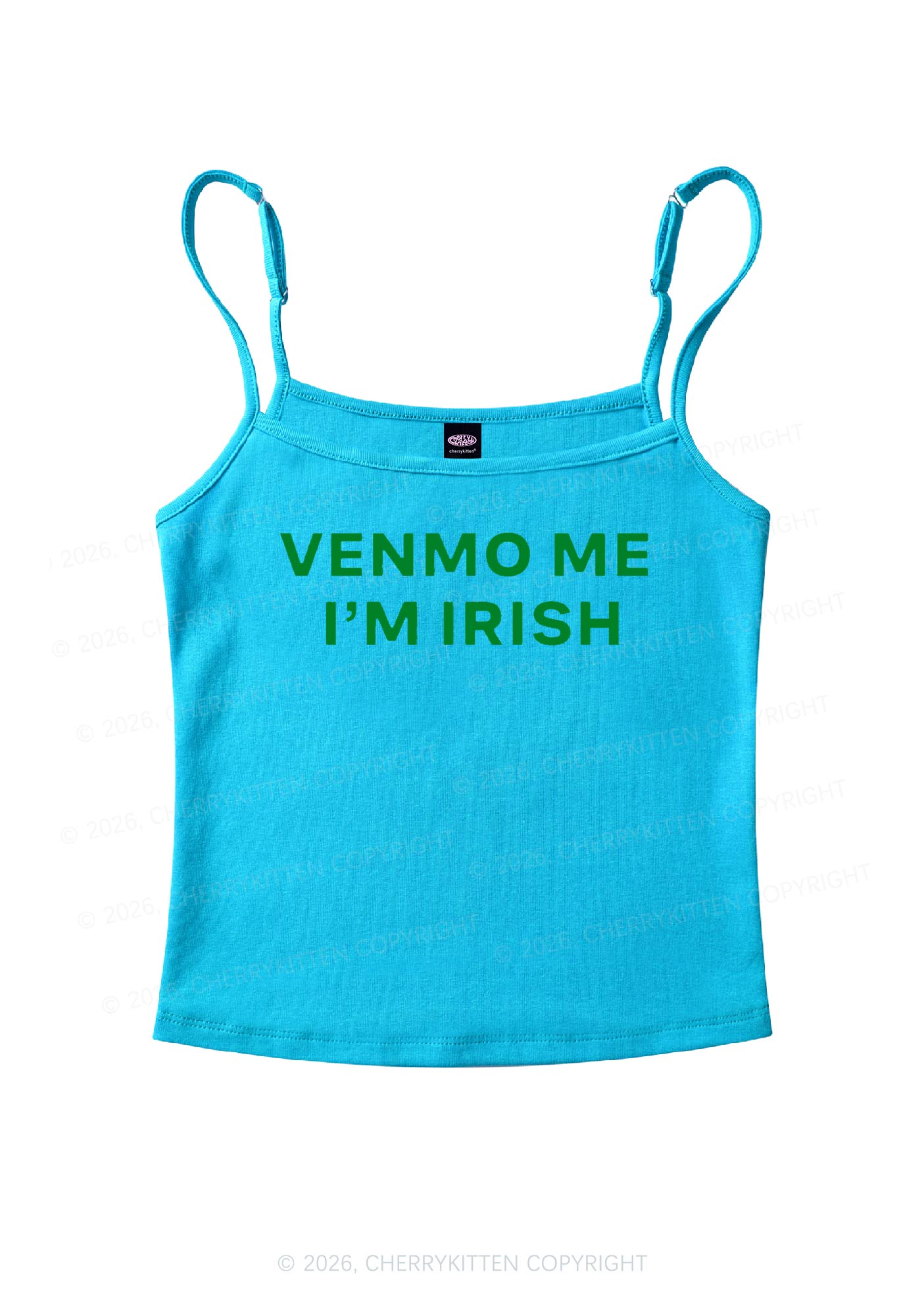 Venmo Me Im Irish St Patricks Y2K Spaghetti Strap Cami Cherrykitten