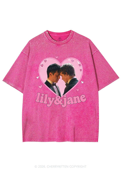 Lily And Jane HR Y2K Shirts Washed Tee Cherrykitten