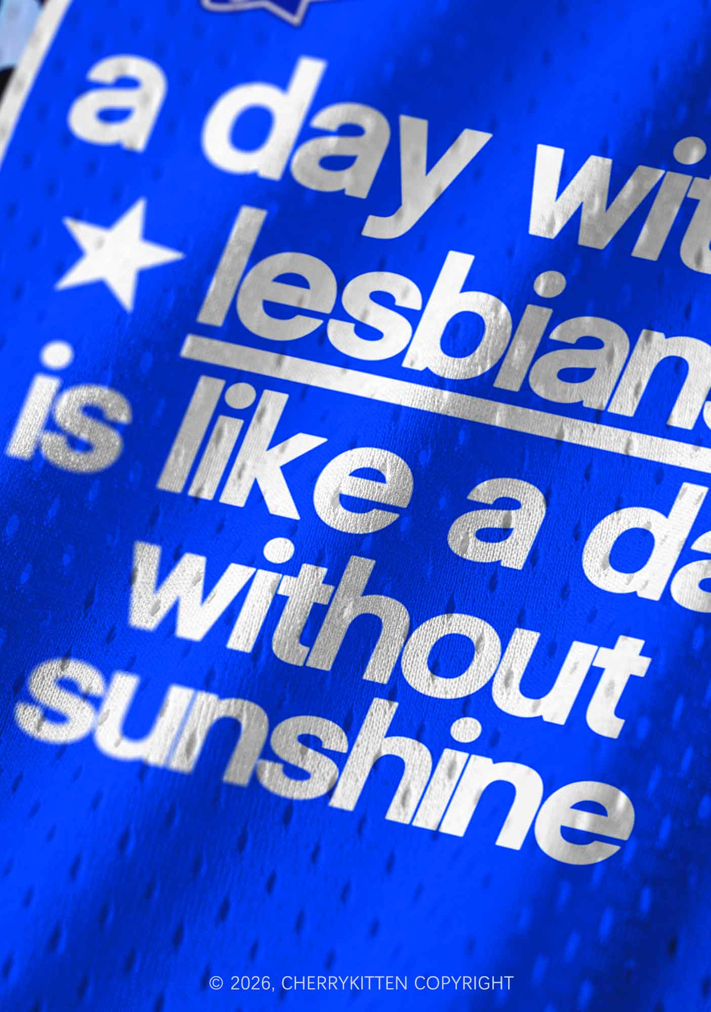 A Day Without Lesbians Pride Y2K Sport Jersey Tank Cherrykitten
