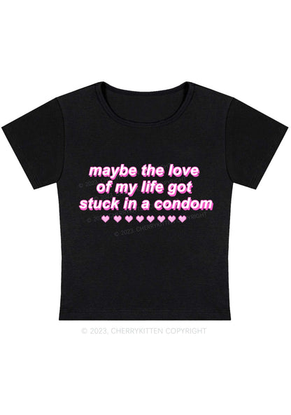 Curvy Maybe The Love Of My Life Baby Tee Cherrykitten