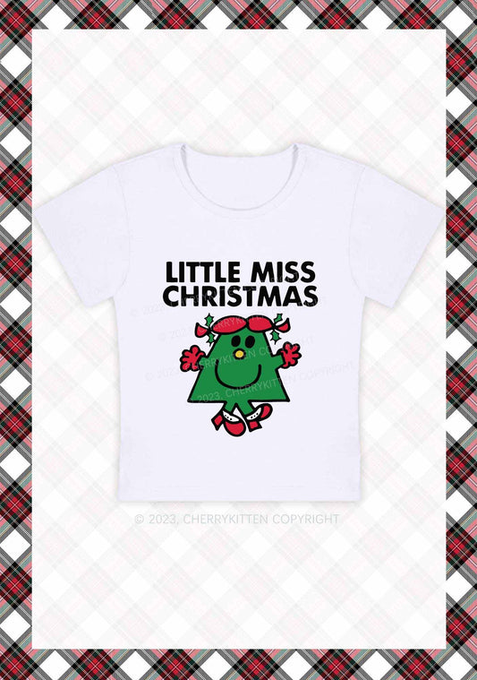 Little Miss Christmas Baby Tee Cherrykitten