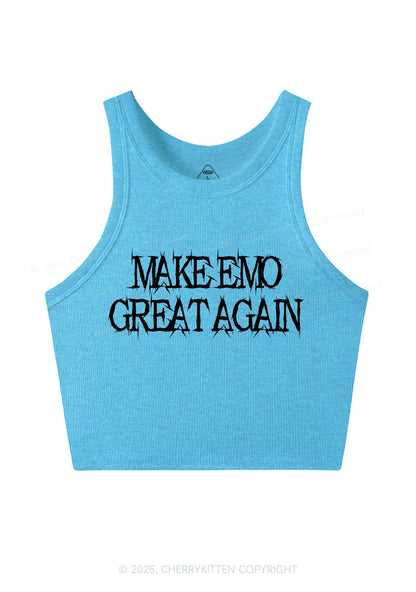 Make Emo Great Again Y2K Crop Tank Top Cherrykitten
