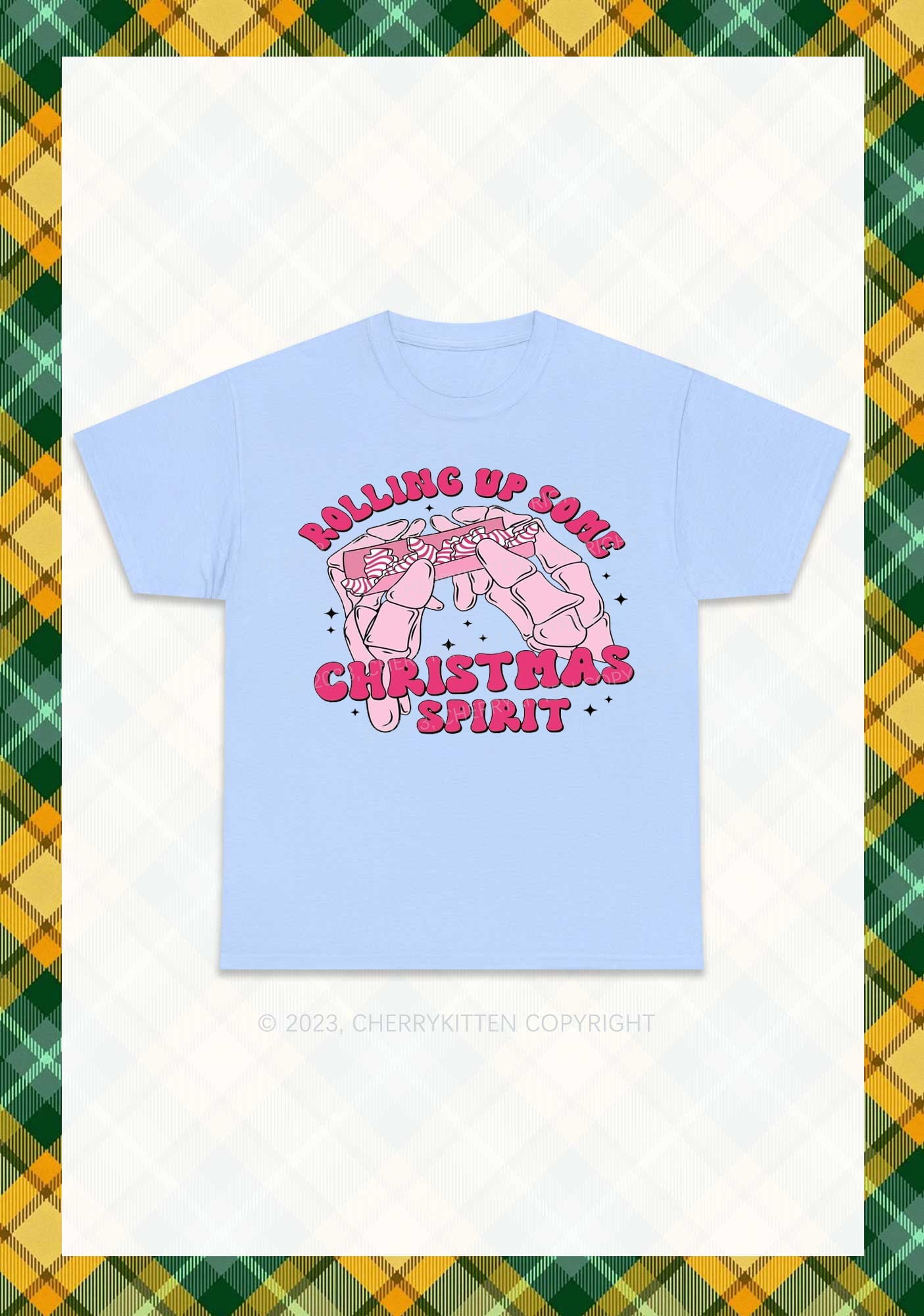 Rolling Up Some Christmas Spirit Chunky Shirt Cherrykitten