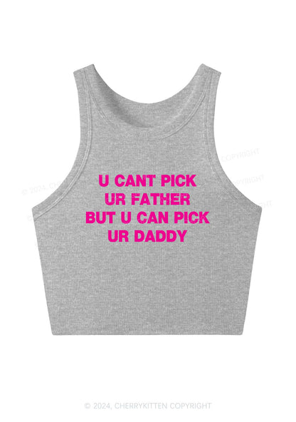 U Can Pick Ur Daddy Y2K Crop Tank Top Cherrykitten