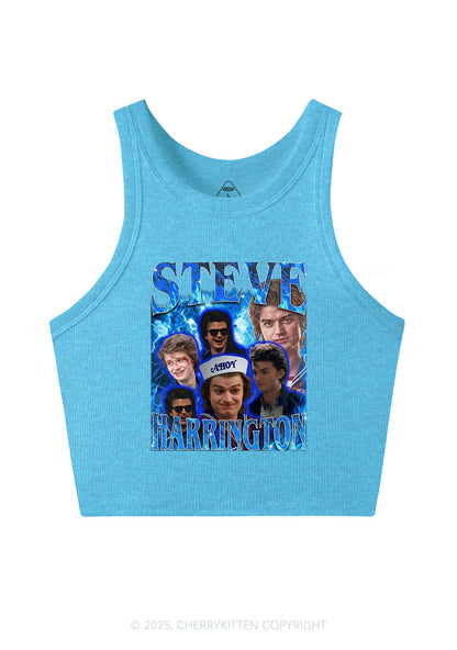 SH Blue Blaze Y2K Crop Tank Top Cherrykitten
