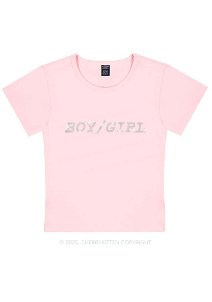 Rhinestone Boy Or Girl Pride Y2K Baby Tee Cherrykitten