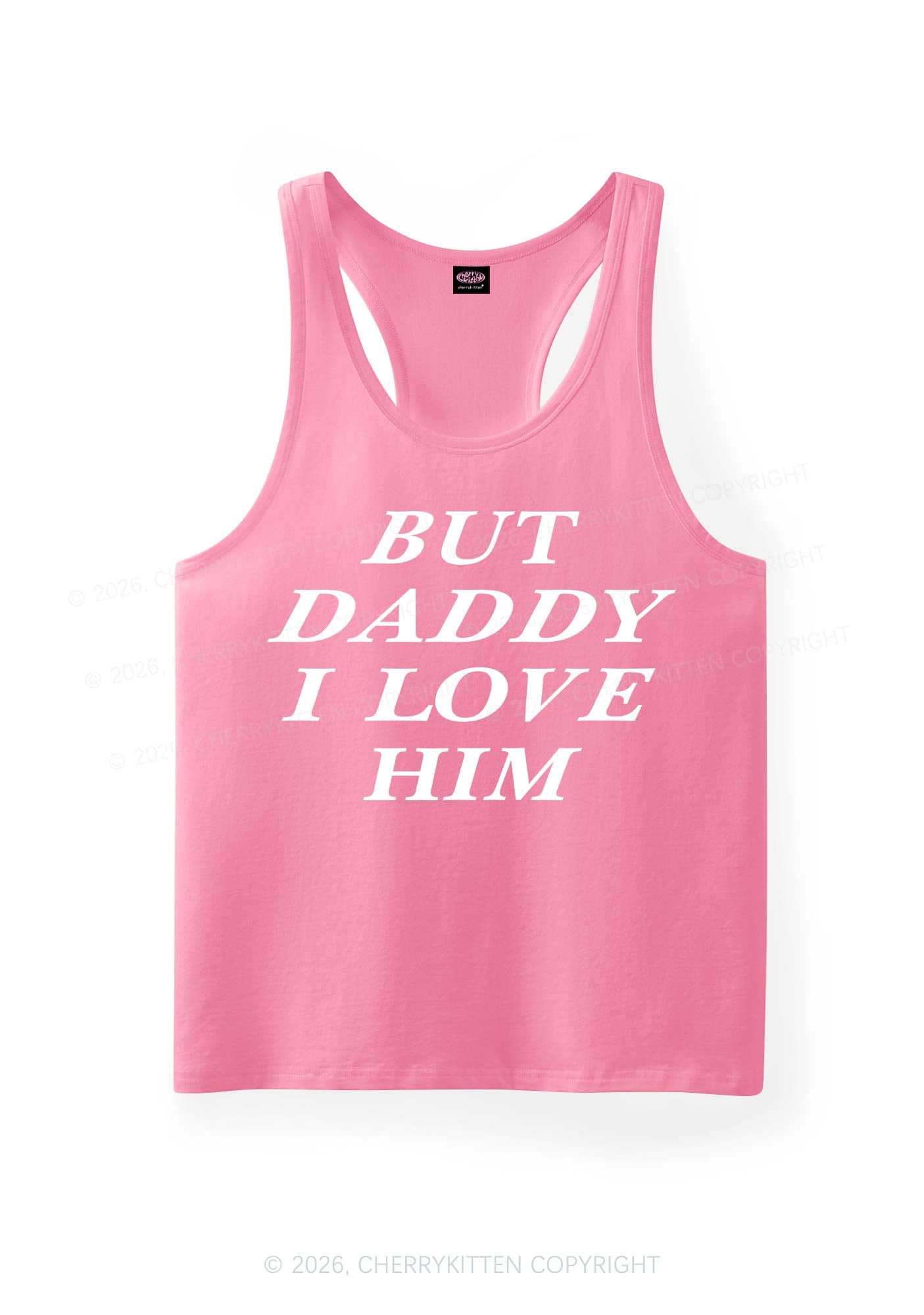 But Daddy I Love Him Pride Y2K Men Racerback Tank Top Cherrykitten