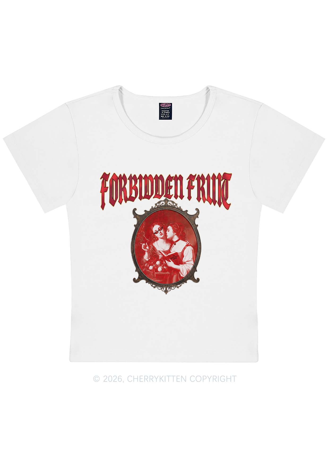 Forbidden Fruit Pride Y2K Baby Tee Cherrykitten