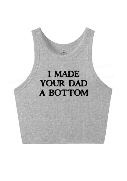 Made Your Dad Bottom Pride Y2K Crop Tank Top Cherrykitten