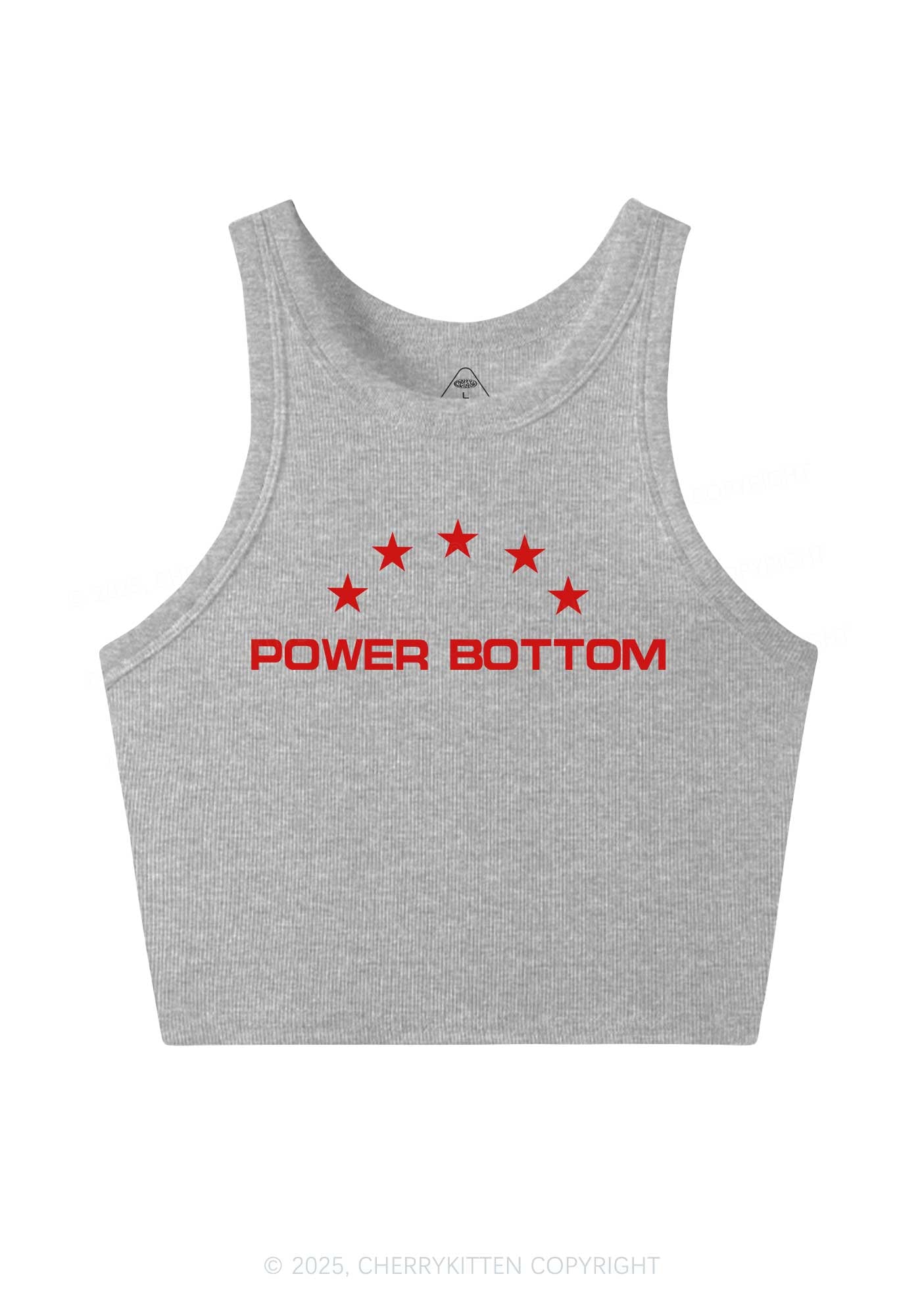 Power Bottom Pride Y2K Crop Tank Top Cherrykitten