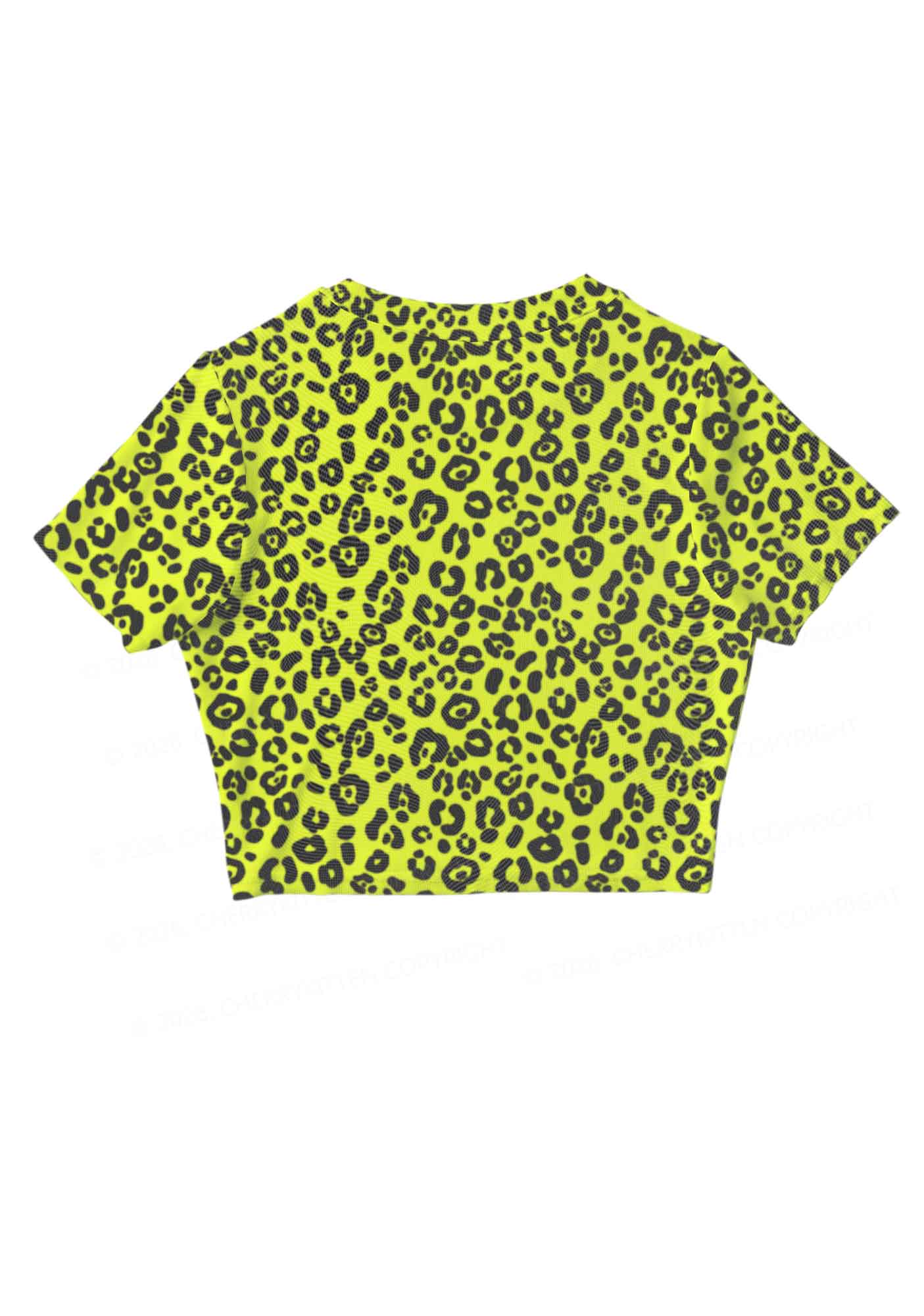 Neon Leopard Y2K Mesh Crop Top Cherrykitten