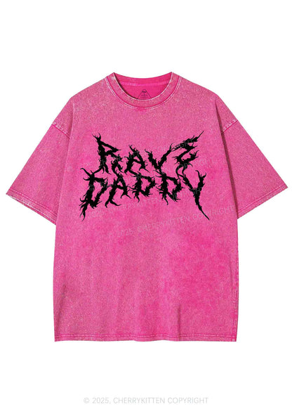 Rave Daddy Y2K Shirts Washed Tee Cherrykitten