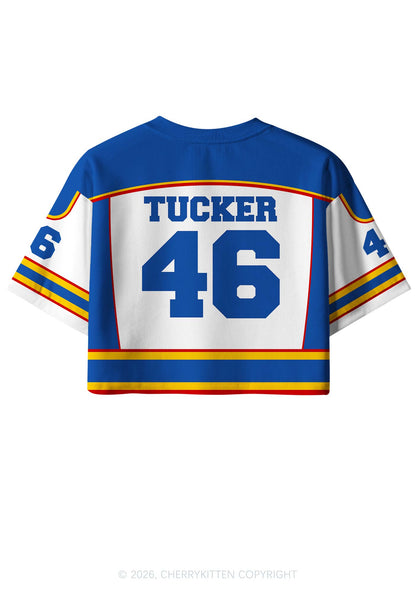 I Love Hockey Boy JT Y2K Crop Sport Jersey Shirts Cherrykitten