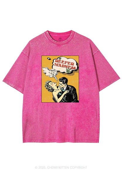 Smoke Madness Y2K Shirts Washed Tee Cherrykitten