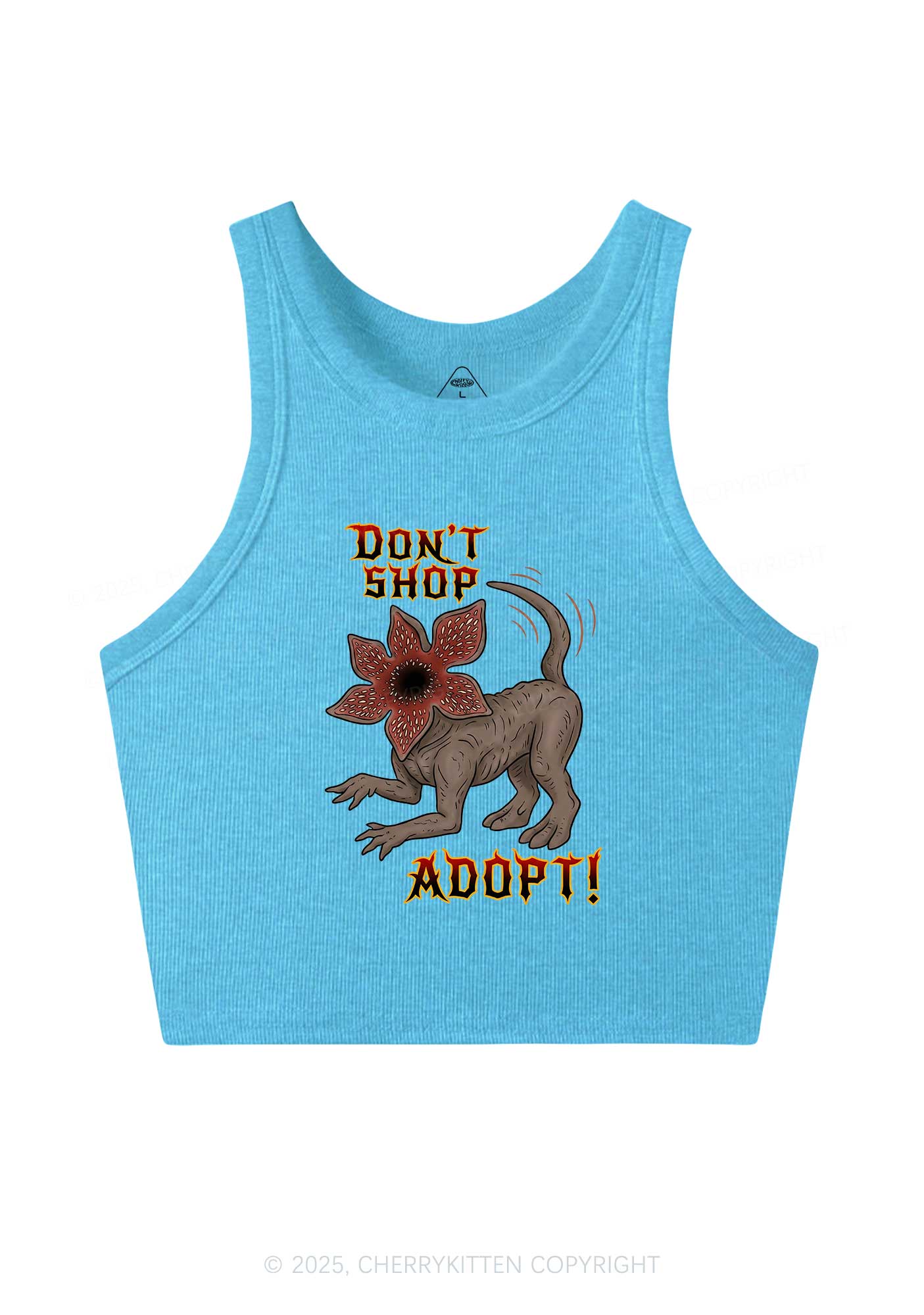Dont Shop Adopt Y2K Crop Tank Top Cherrykitten