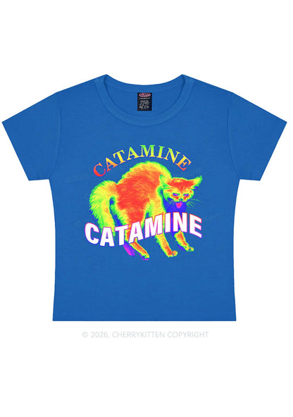Thermal Cat Y2K Baby Tee Cherrykitten