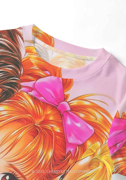 Love Triangle Y2K Mesh Crop Top Cherrykitten