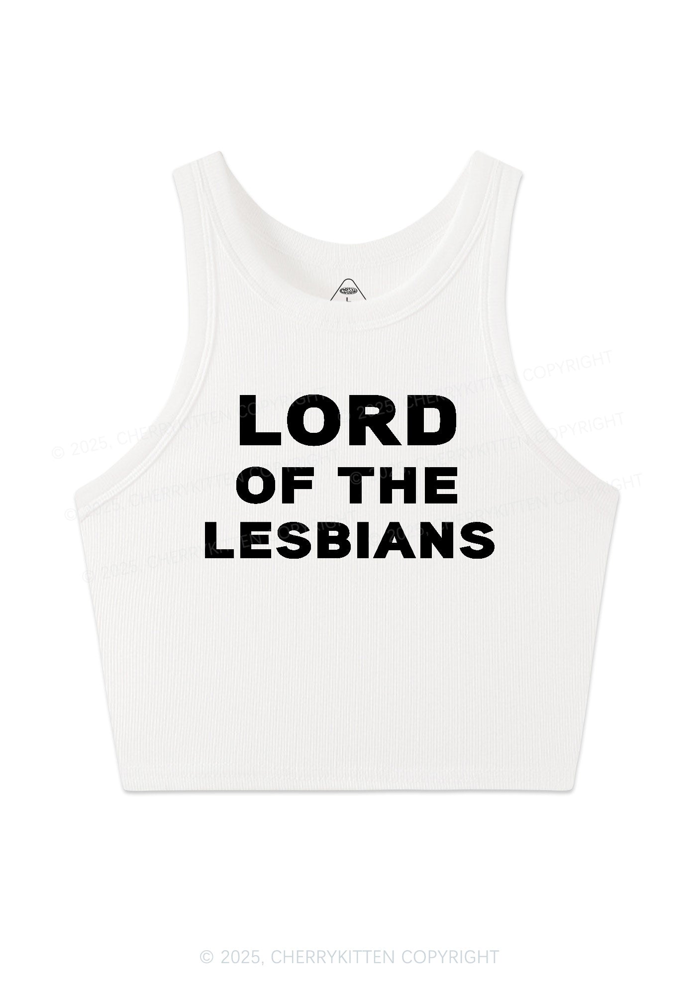 Lord Of The Lesbians Y2K Crop Tank Top Cherrykitten