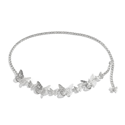 Simple Geometric Hollow Butterfly Waist Chain