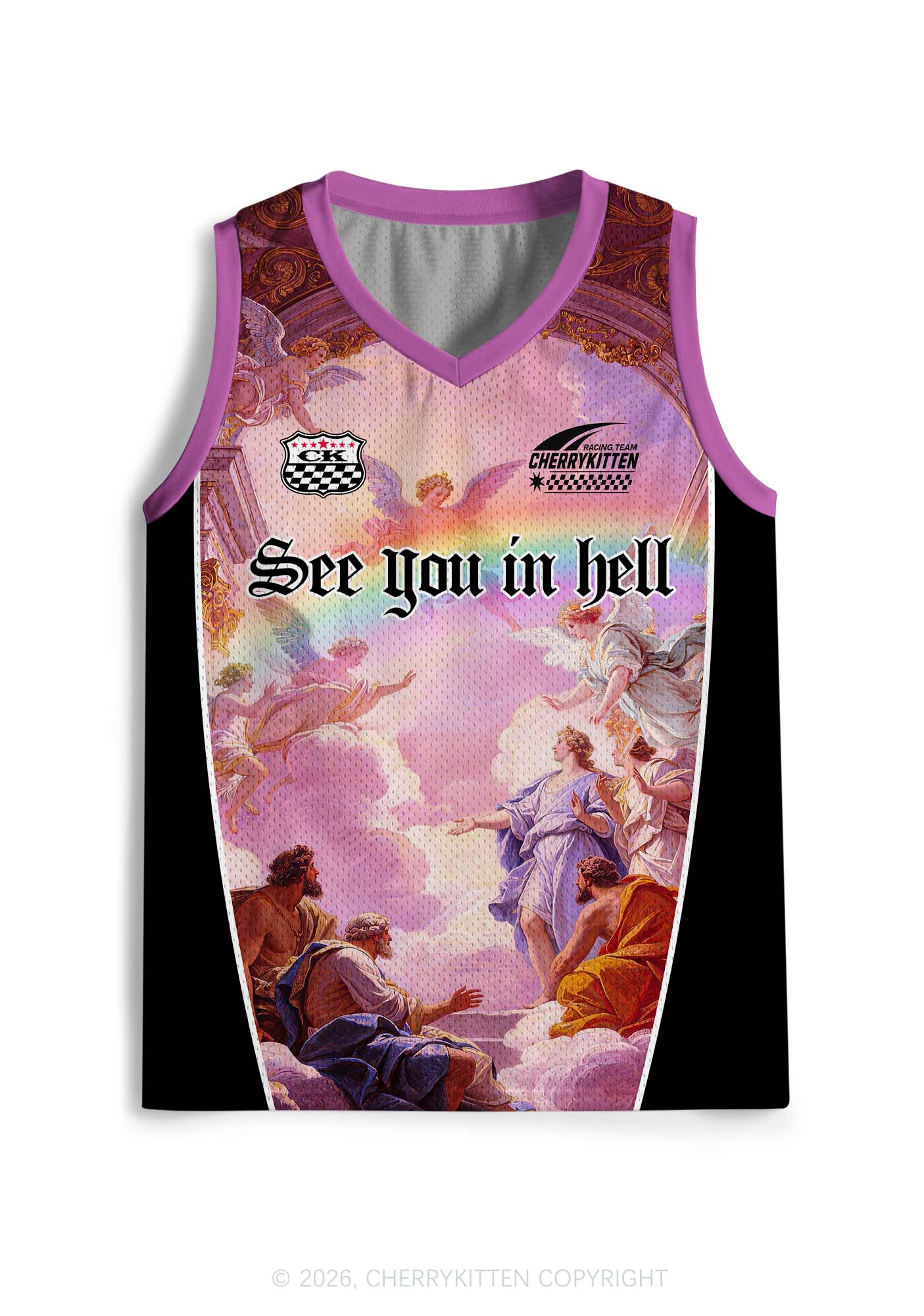 See You In Hell Angel Pride Y2K Sport Jersey Tank Cherrykitten