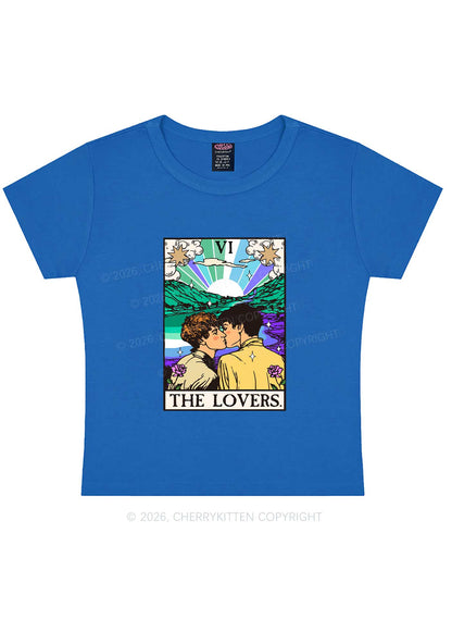The Gay Lovers Pride Y2K Baby Tee Cherrykitten