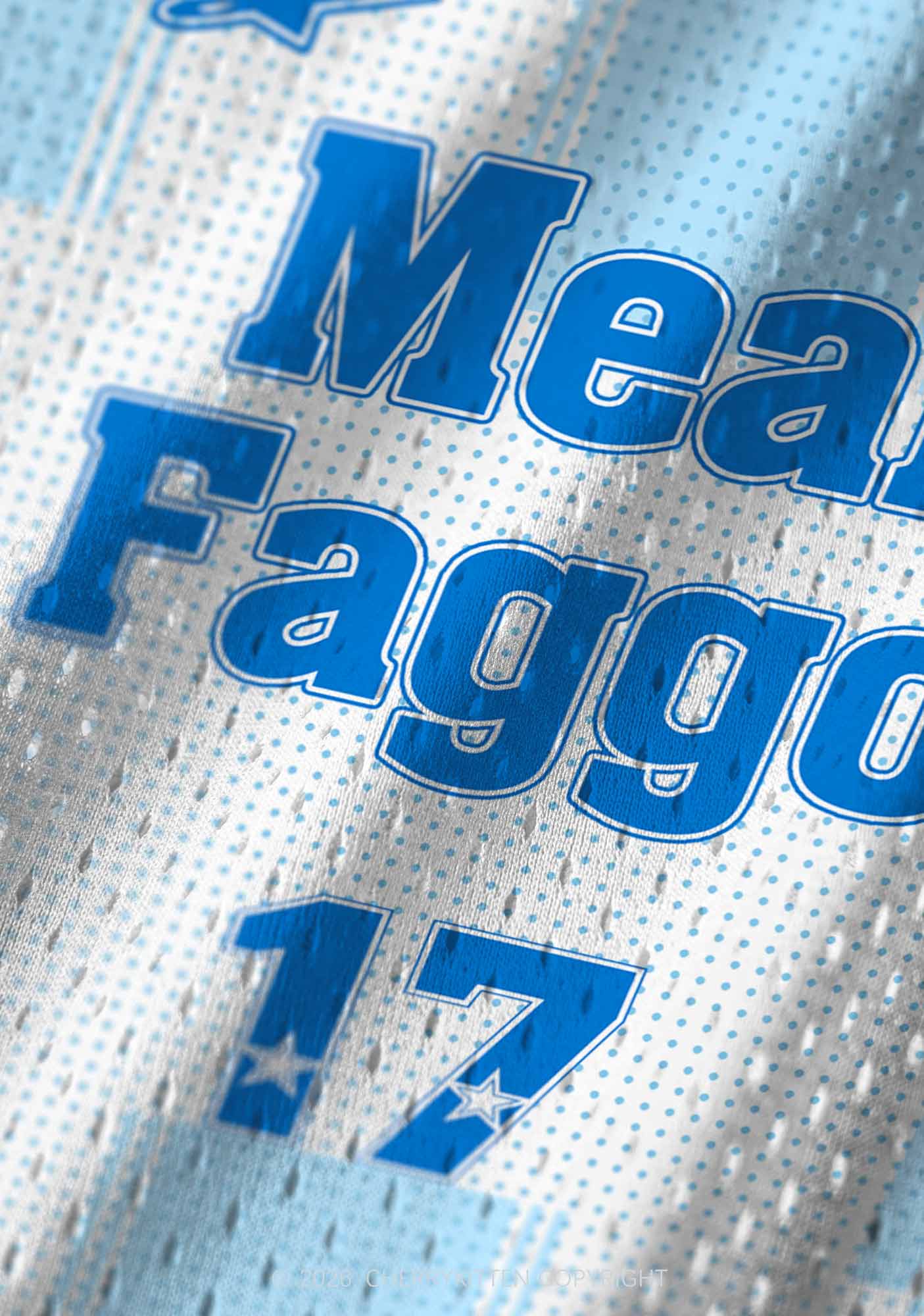 Blue Mean Faggot Pride Y2K Sport Jersey Tank Cherrykitten