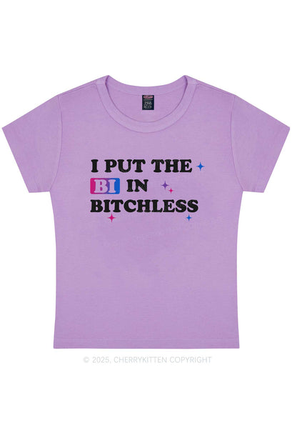 Put BI In Bxxchless Pride Y2K Baby Tee Cherrykitten