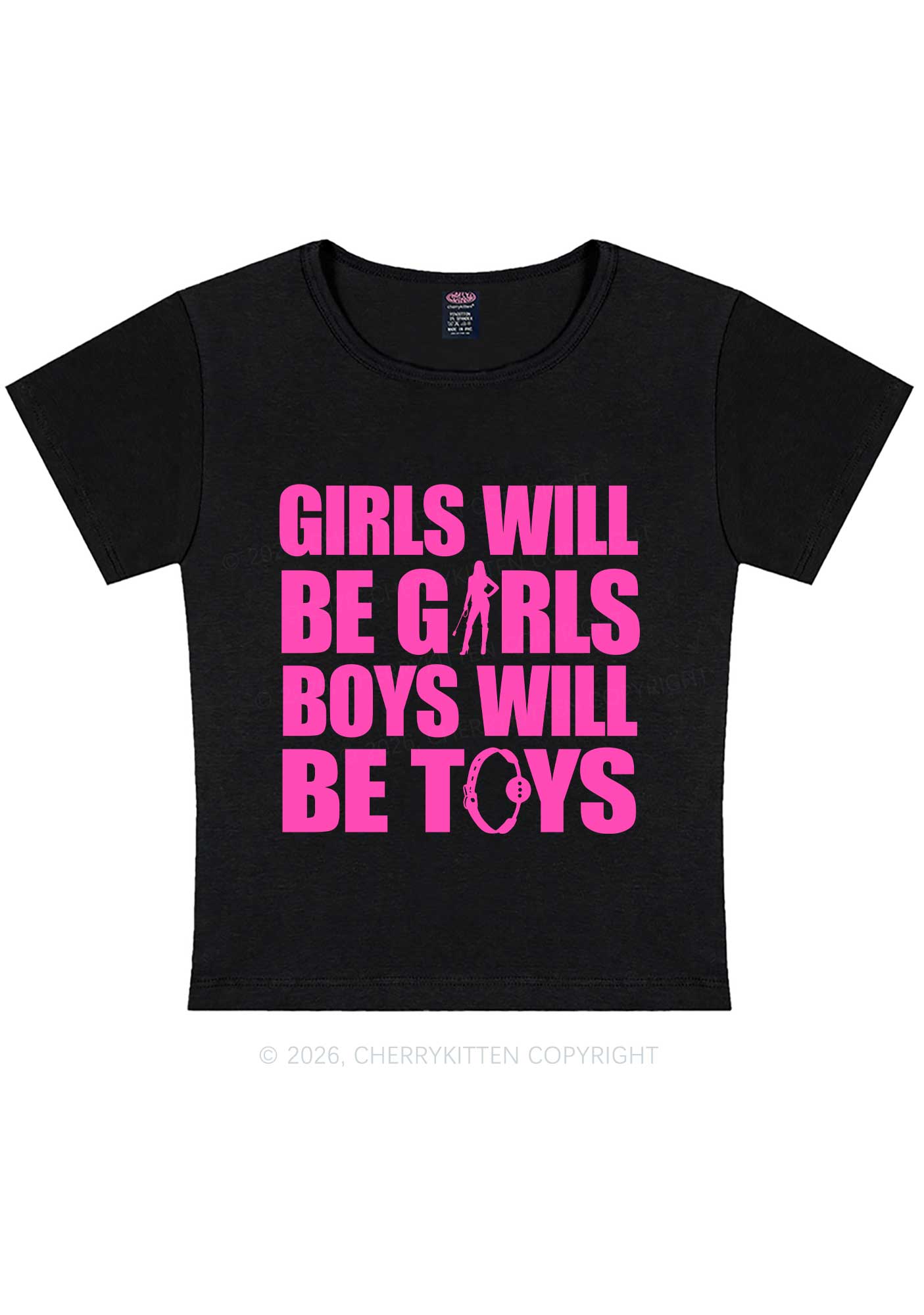 Girls Toys Y2K Baby Tee Cherrykitten