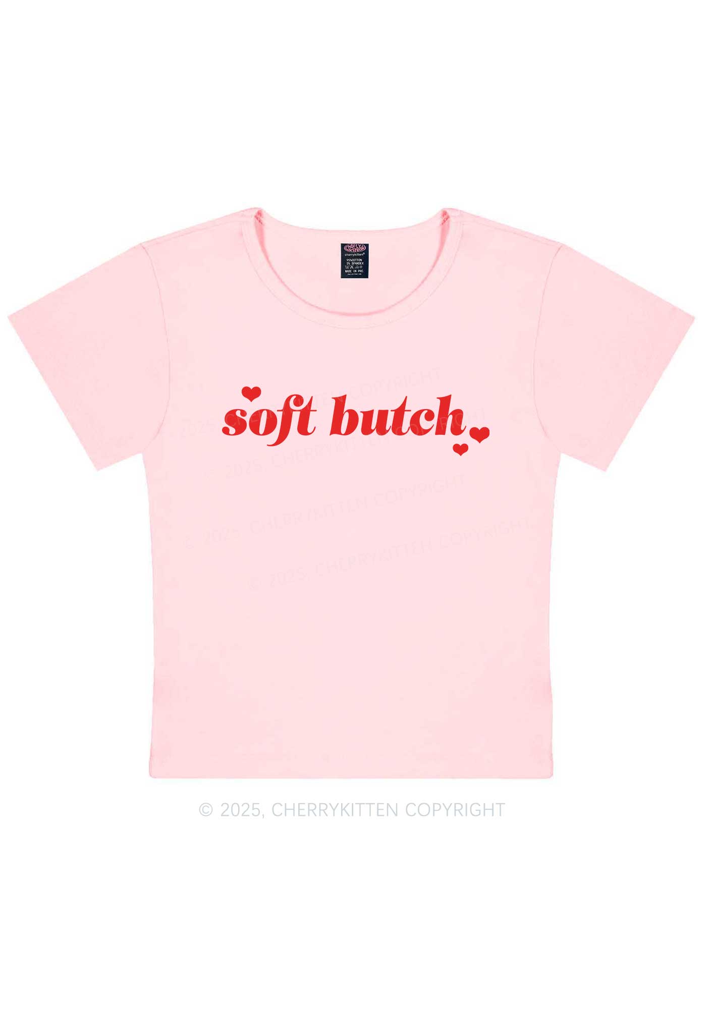 Soft Butch Y2K Baby Tee Cherrykitten