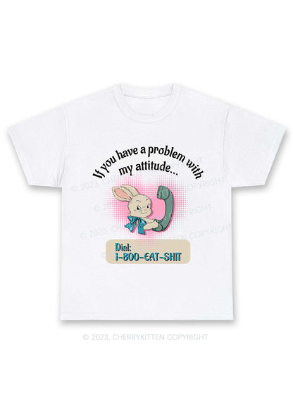 You Have A Problem Y2K Chunky Shirt Cherrykitten