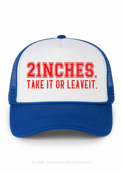 Take It Or Leave It Y2K Colorblock Trucker Hat Cherrykitten
