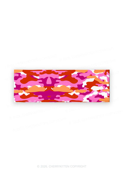 Lesbian Camouflage Pride Y2K Print Headband Cherrykitten