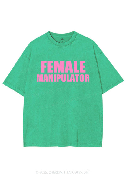 Female Manipulator Y2K Shirts Washed Tee Cherrykitten
