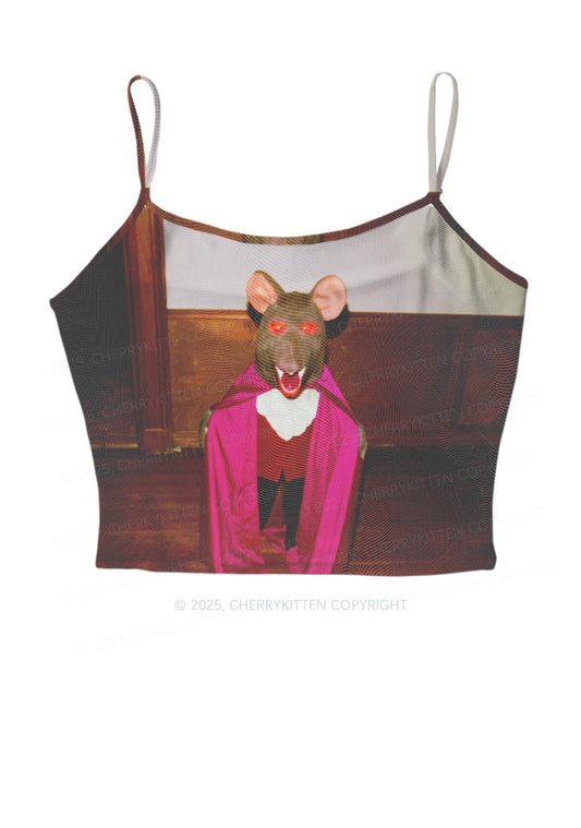Caped Ratz Y2K Mesh Cami Tank Cherrykitten