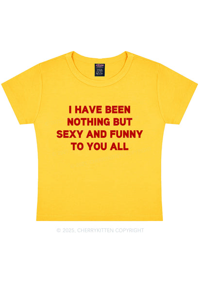 I Have Been Funny Y2K Baby Tee Cherrykitten