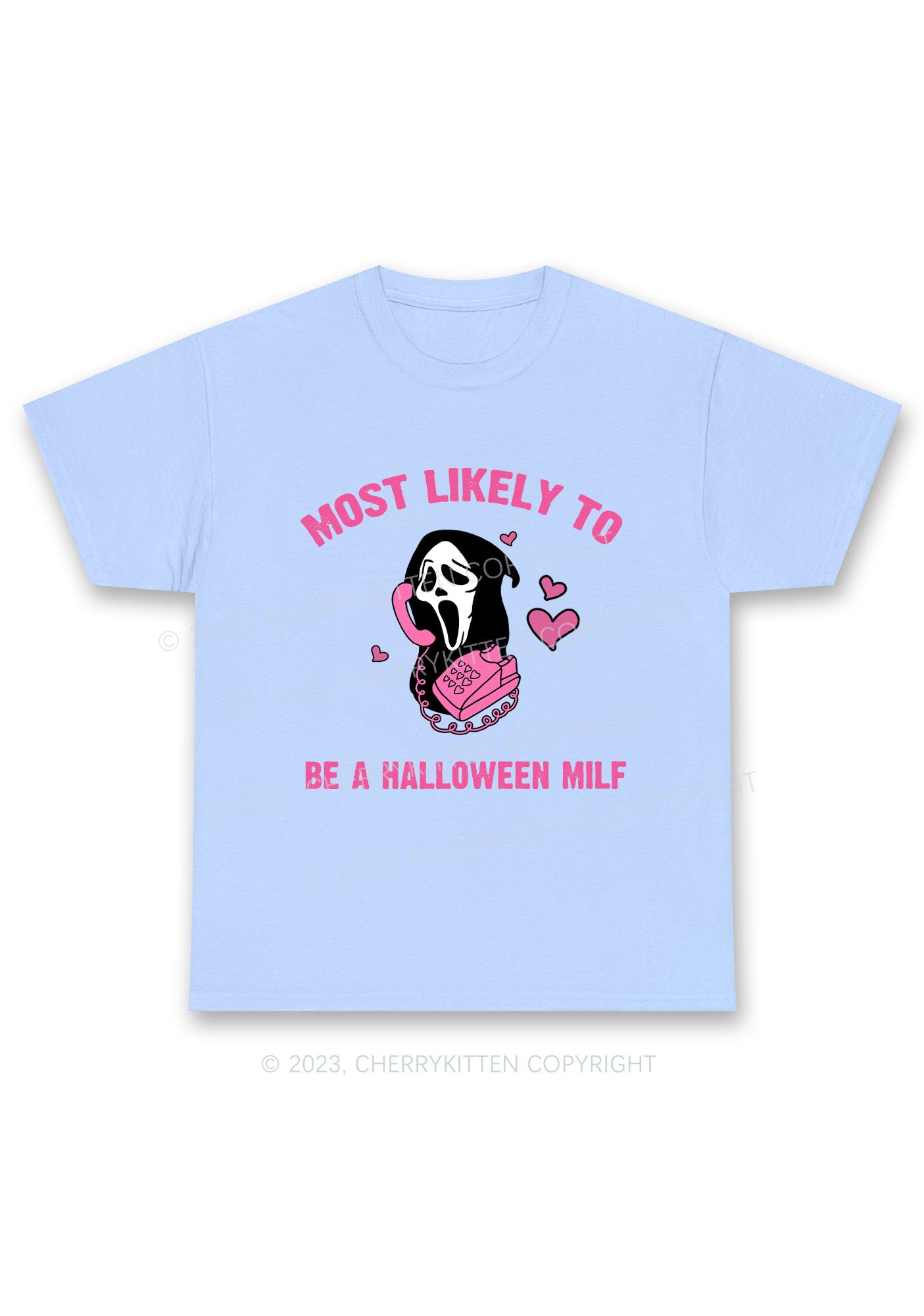 Most Likely 12 Pink Designs Halloween Chunky Shirt Cherrykitten