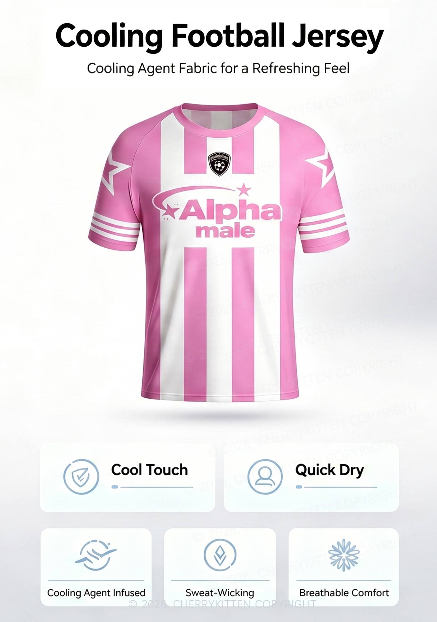 White Cxxt Y2K Football Jersey Shirts Cherrykitten